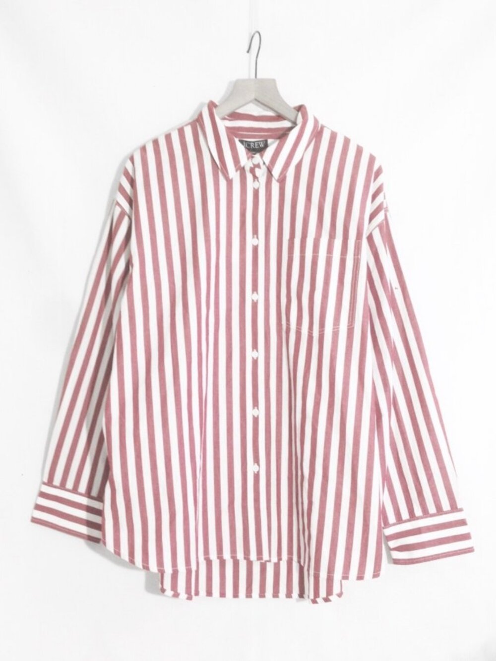 J.Crew Bestseller Étienne Oversized Striped Cotton Shirt Sample - Large - NWT
